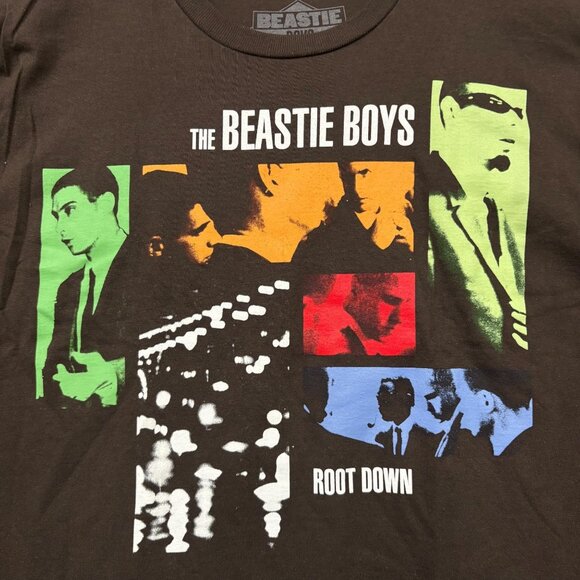 Beastie Boys Root Down brown T-Shirt Size Medium - Picture 2 of 4